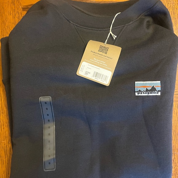 NWT Patagonia Daily Crewneck Sweatshirt - Ink Black - Size Small - Picture 2 of 3